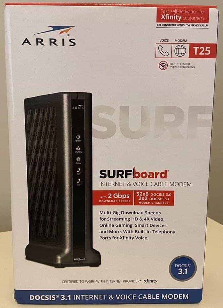 Arris T25 Product Box