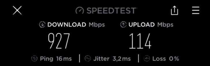 ASUS ROG Rapture GT-AX11000 Speed Test at 2.4GHz