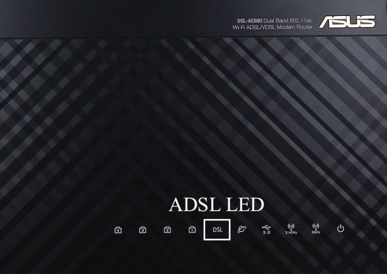 ADSL LED on Asus Router
