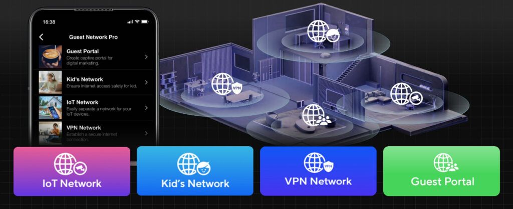 screenshot of Guest Network Pro settings