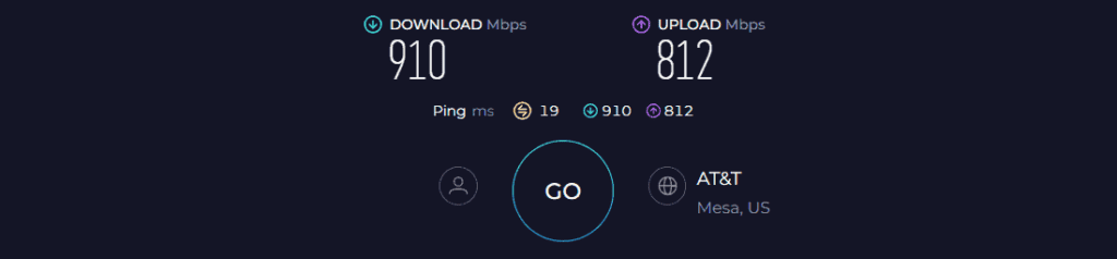 AT&T Fiber Speed Test