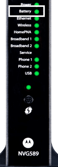 Battery Light on AT&T Router or Gateway