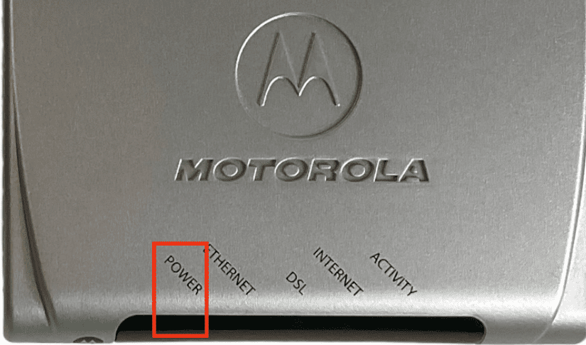 Power Light on AT&T Modem