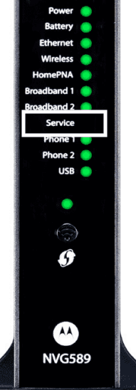 Service Light on AT&T Router or Gateway