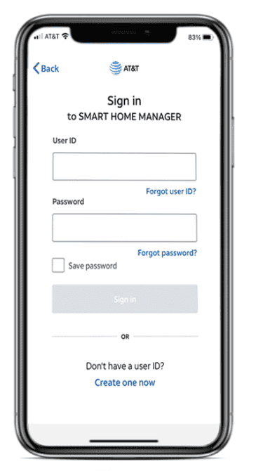 Sign in to AT&T account