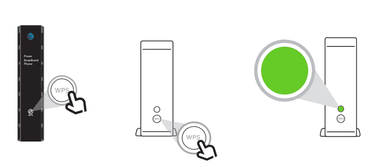 Press the WPS button on your AT&T extender