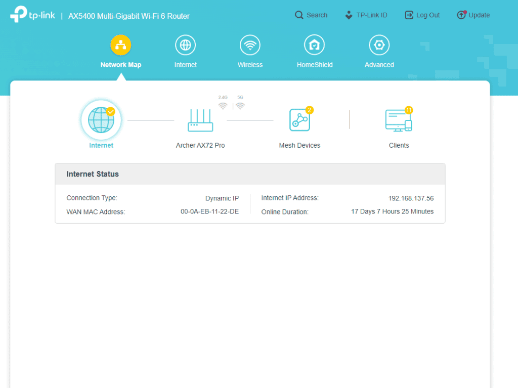 Directed to the Home page