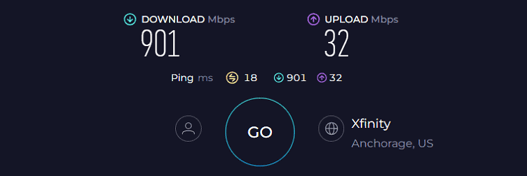Netgear Orbi CBK752 Speed Test