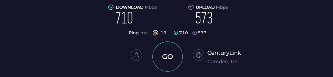 ZyXEL C3000Z Speed Test
