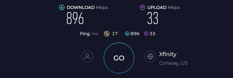 Linksys MX8000 Speed Test