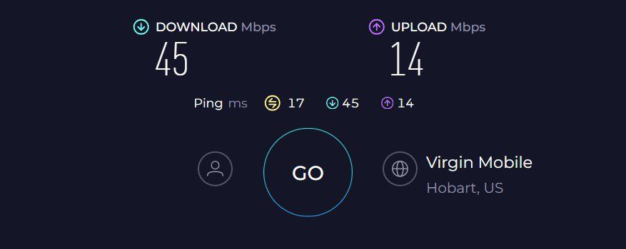 Alcatel Link Hub Speed Test