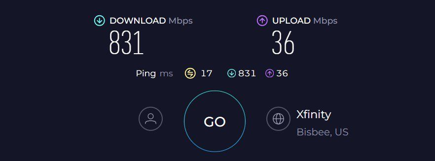 ASUS RT-AX5400 Speed Test