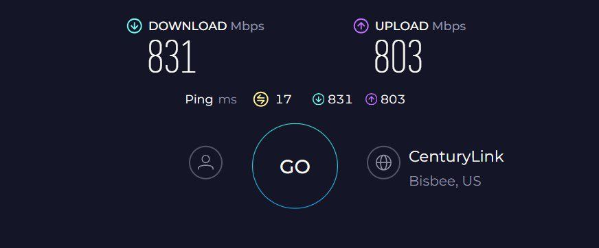 ASUS RT-AXE7800 Speed Test