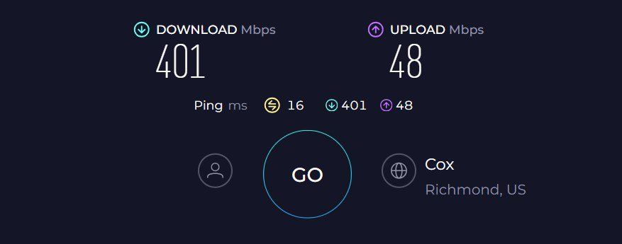 ASUS RT-AX55 Speed Test