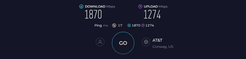 Netgear Nighthawk RAXE500 Speed Test