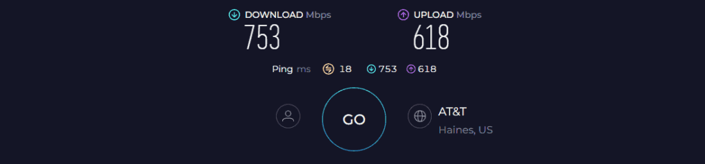 Linksys Atlas MX2000 Speed Test