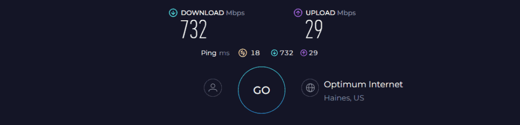 ARRIS SURFboard G34 Speed Test