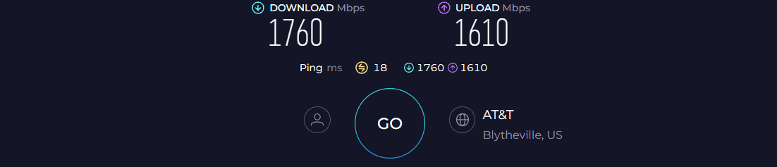 ASUS RT-AXE7800 Speed Test