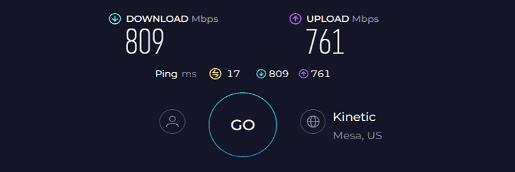 Netgear Orbi RBK752 Speed Test