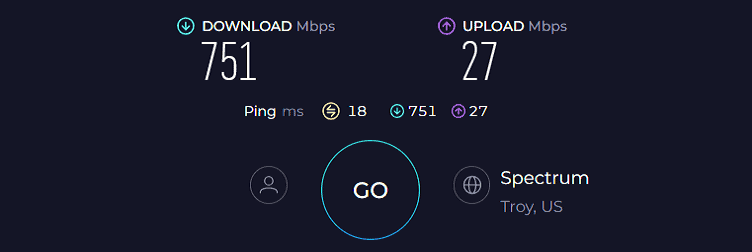 ARRIS G36 Speed Test