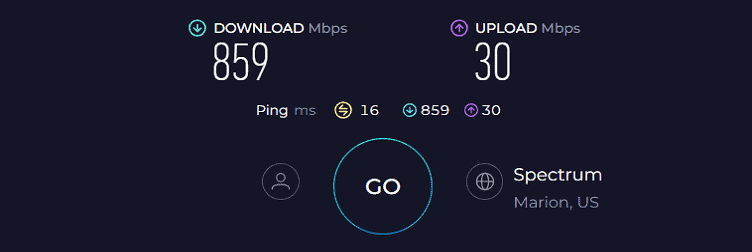 Netgear RAXE500 Speed Test