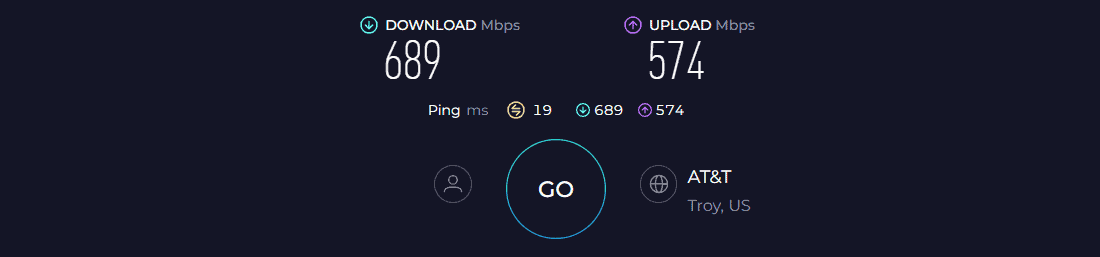 ASUS RT-AX3000 Speed Test