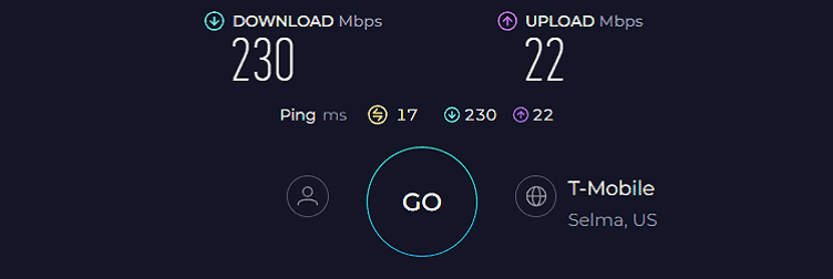 ASUS RT-AX5400 Speed Test