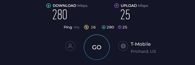 TP-Link Archer AXE75 AXE5400 Speed Test