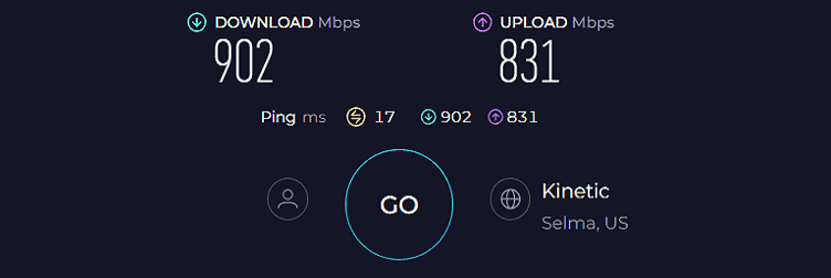 ASUS RT-AXE7800 Speed Test