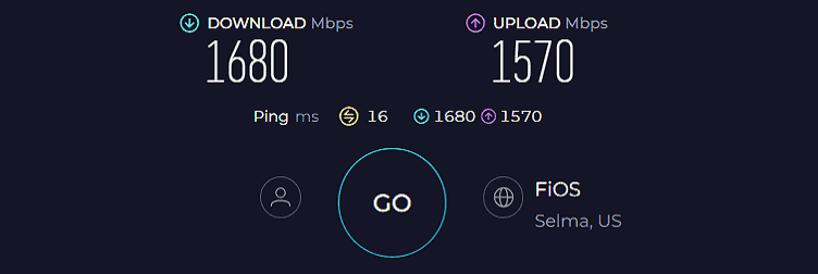 TP-Link Archer BE550 Speed Test