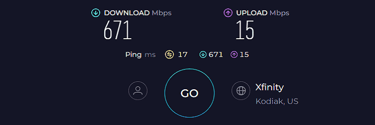 ASUS RT-AX5400 Speed Test