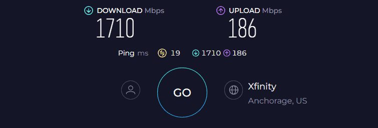 ASUS RT-AXE7800 Speed Test