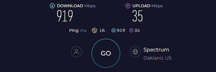 TP-Link Archer AXE75 Speed Test