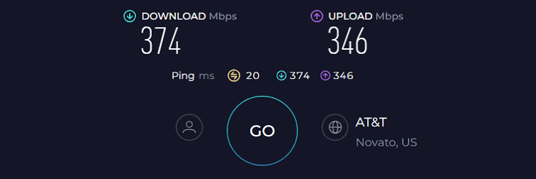 ASUS RT-AX5400 Speed Test