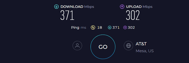 Netgear R6700AXS Speed Test