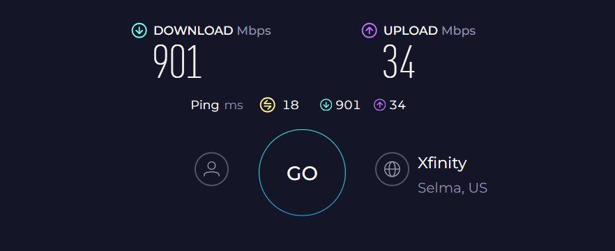 Netgear Nighthawk RAX54S Speed Test