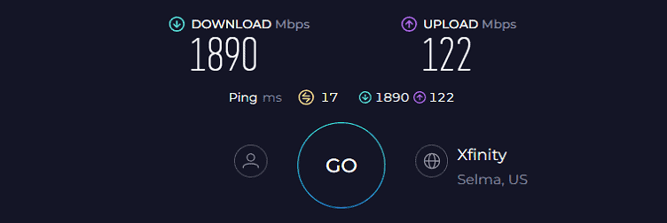 ASUS ROG Rapture GT-AXE11000 Speed Test