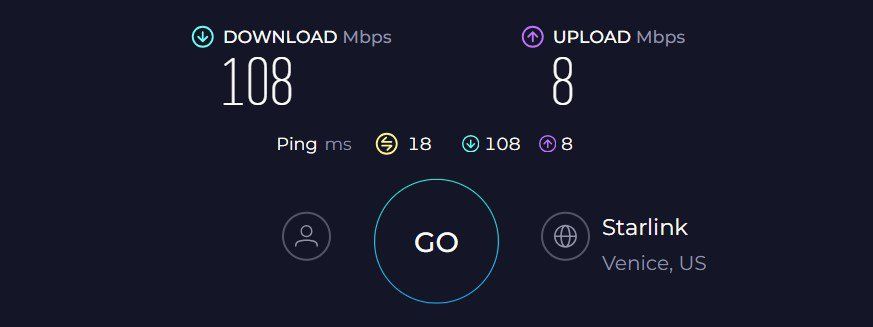 Netgear EX5000 Speed Test