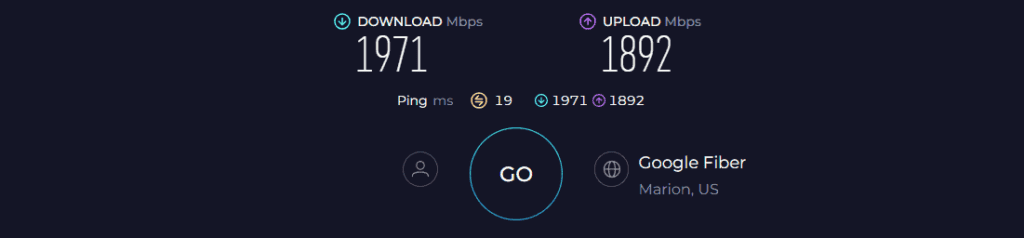 Netgear WAX630E Speed Test