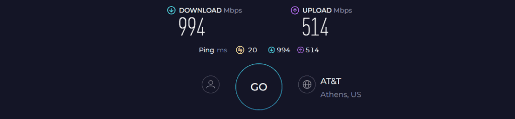 Ubiquiti UniFi U6 Speed Test