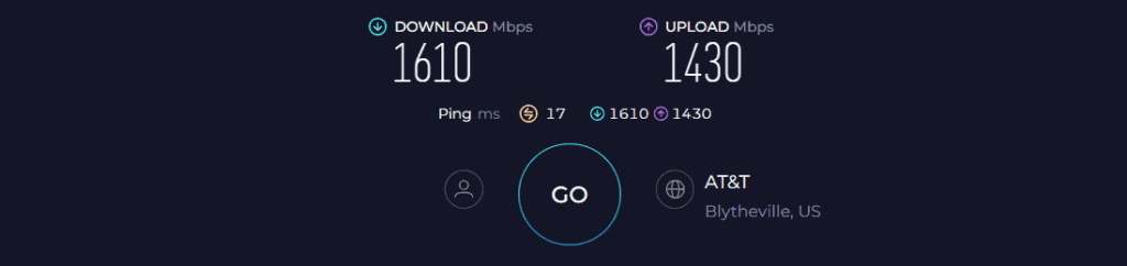 Netgear Nighthawk RAXE300 Speed Test