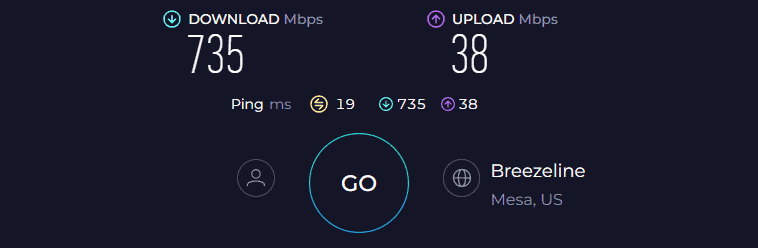 Hitron CODA Speed Test