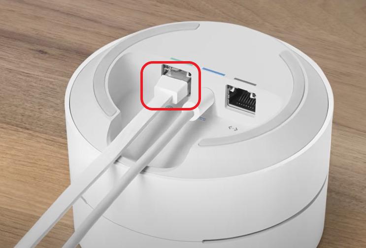 Connect Ethernet cable to Starlink Adapter