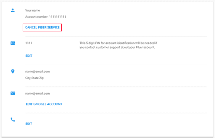 Cancel Your Fiber Service