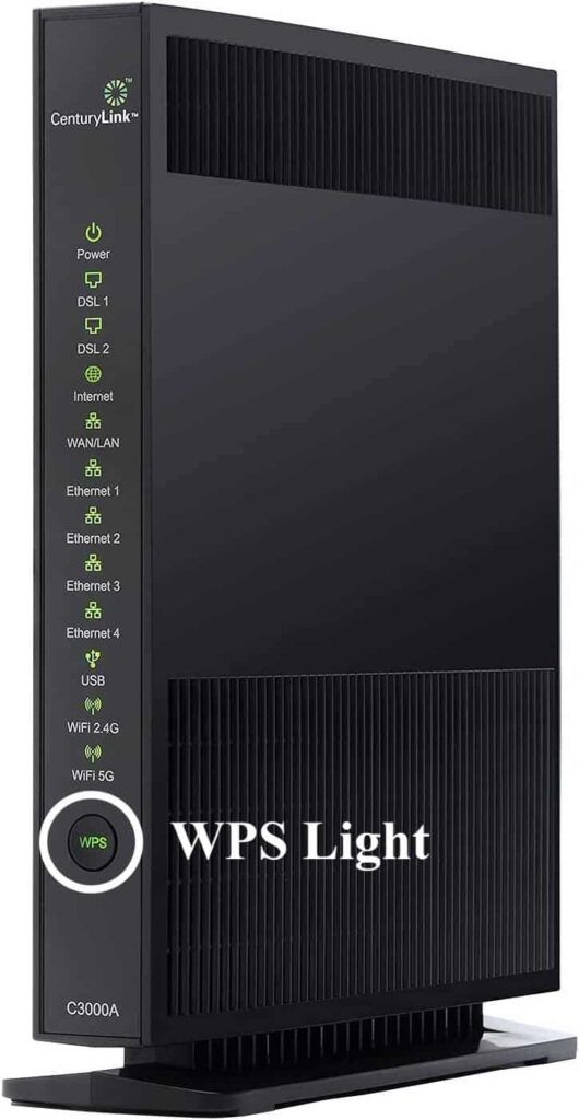 CenturyLink Tower Modem WPS Light