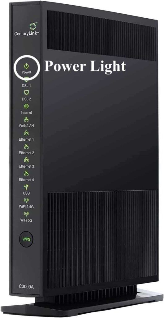 CenturyLink Tower Modems Power Light