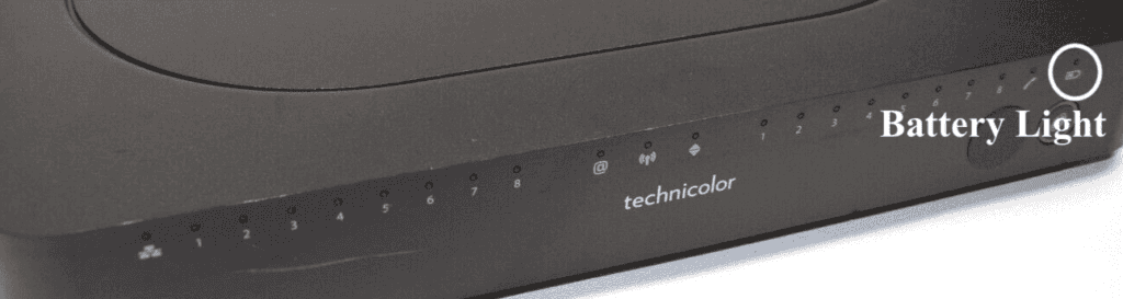 Battery Light on Comcast Business Modem or Router