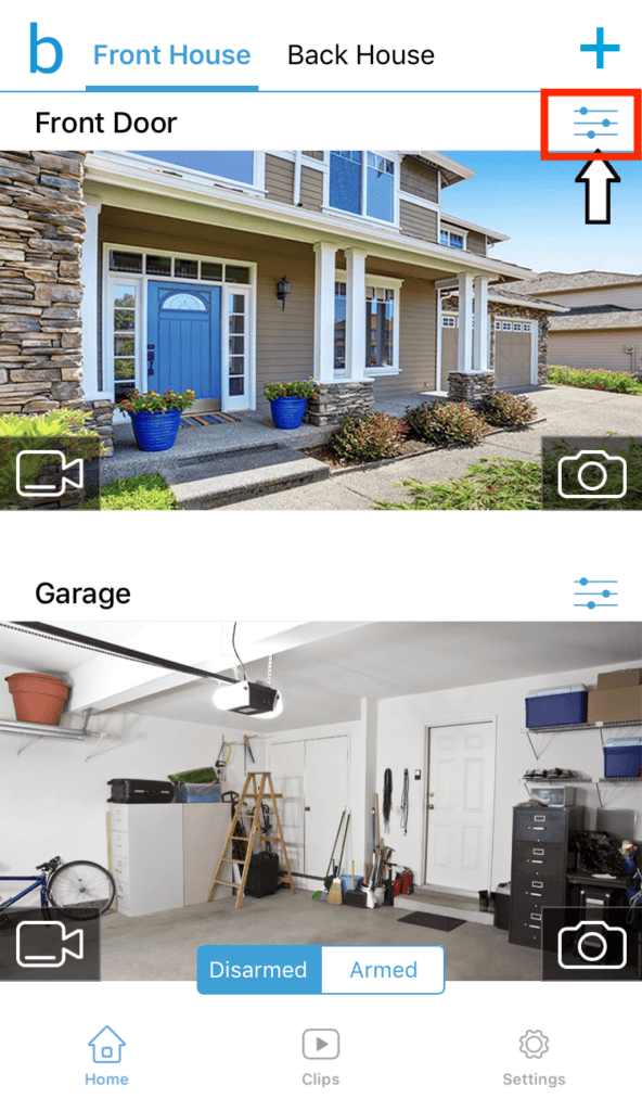 Launch the Blink Home app on your smartphone and tap on the Sync Module