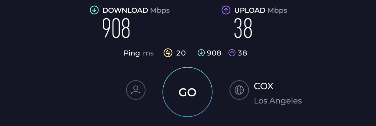 Motorola MB8611 Speed and Latency
