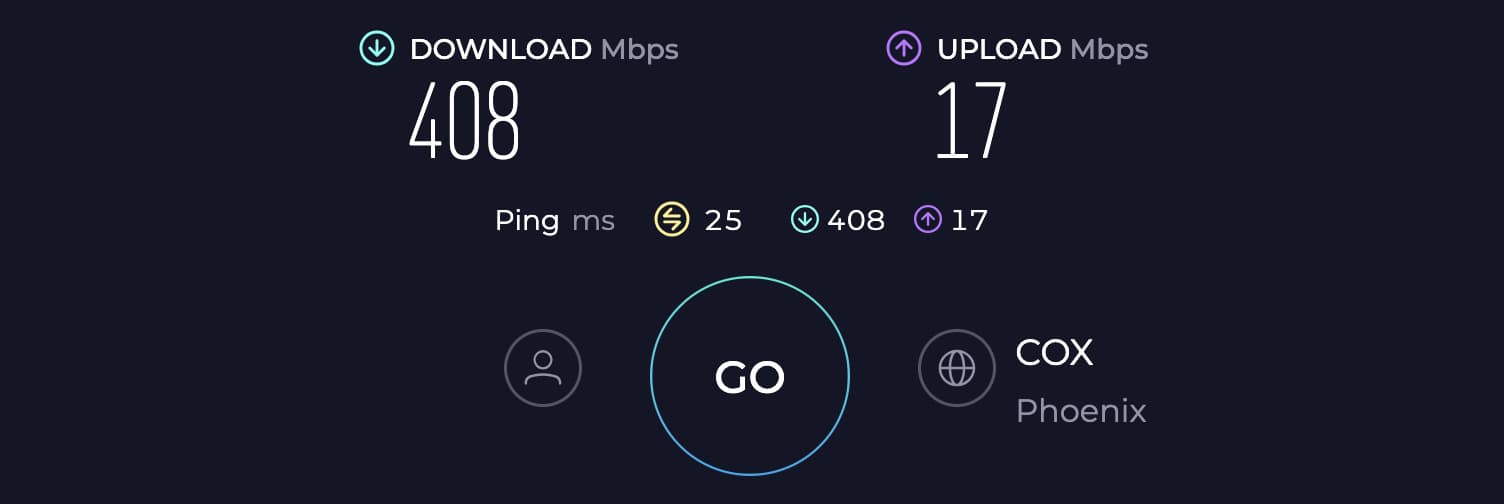 Speed of Motorola MB7621